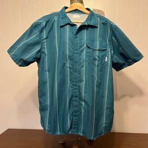 Columbia Men’s Fishing Casual Sports Button Down Short Sleeved Shirt XL